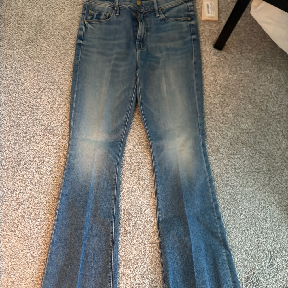 MOTHER Flare Jeans in Light Blue